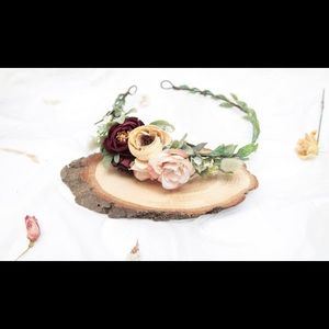 Bridal floral headpiece flower crown